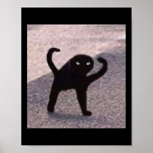 呪われた猫ミーム呪われた猫怒をミーム ポスター (正面)