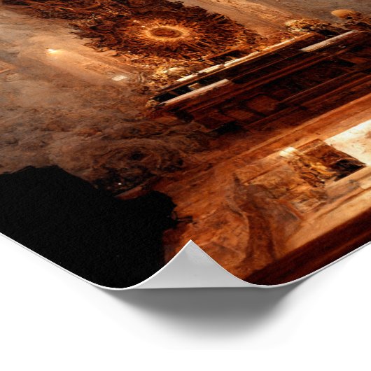 呪われた祭壇の暗いファンタジーアートポスター ポスター (角)