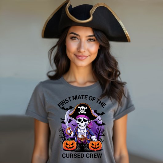呪われた船員のハロウィーン海賊キャプテン トライブレンドＴシャツ
