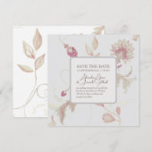 呪文フラット セーブ・ザ・デート カード (正面/裏面)