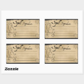 呪文具ラベル 長方形シール (シート)