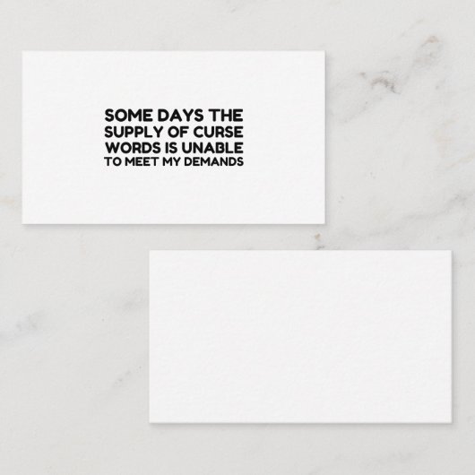 呪文要求 名刺 (正面/裏面)