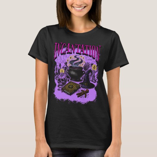 呪文 – 魔女 Tシャツ (正面)