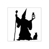 呪歌ウィザードのシルエットアートスタンプ ラバースタンプ (インプリント)