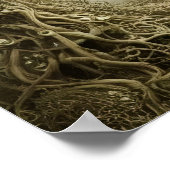 呪縛されたツリーファンタジーアートポスター ポスター (角)