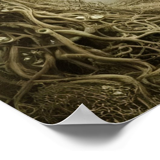 呪縛されたツリーファンタジーアートポスター ポスター (角)