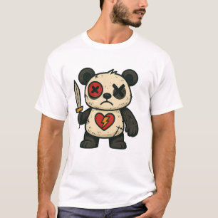 呪術パンダTシャツ - Broken Heart Warrior Tシャツ