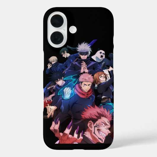 呪術廻戦 アイコニックキャラクター アニメスマホケース Case-Mate iPhoneケース (裏面)