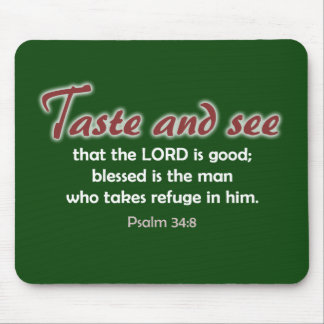 味がし、見て下さい(暗い背景) マウスパッド