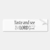 味がし、見て下さい… 賛美歌の34:8 バンパーステッカー (正面)