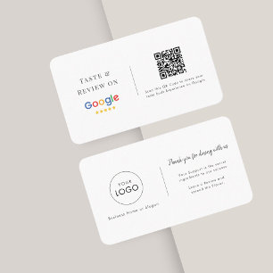 味とレビュー   GoogleレストランロゴQRコード 名刺