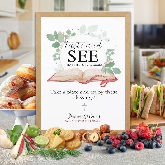 味と主が良い食べ物のしるし( ポスター