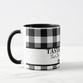 味と主が良い、黒と白であることを見なさい マグカップ (左)