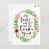 味と主の良さを見る ポストカード (正面/裏面)