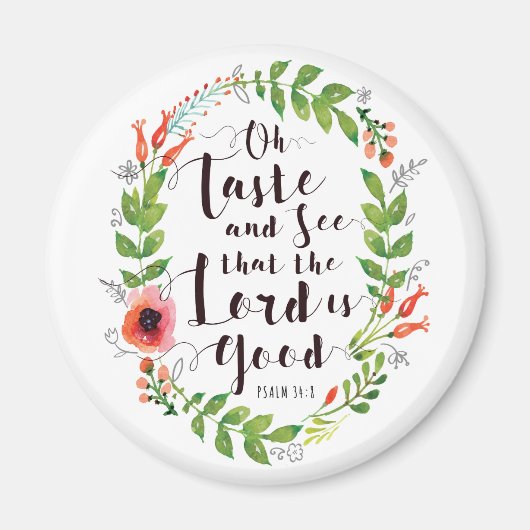 味と主の良さを見る マグネット (正面)