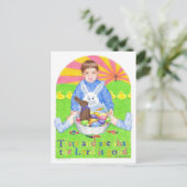 味と見るイースターハガキ感動的キ シーズンポストカード (スタンド正面)