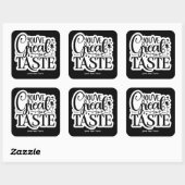 味のシ素晴らしステッカー スクエアシール (シート)