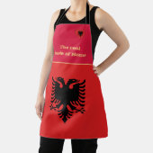 味のホーム&アルバニア国旗、アルバニア/料理 エプロン (インサイチュ)