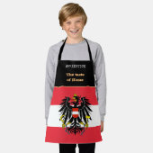 味のホーム&オーストリア国旗，オーストリア/料理 エプロン (着用した状態)