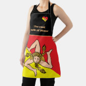 味のホーム&シチリア国旗、シチリア/料理 エプロン (インサイチュ)