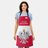 味のホーム&ポーランド国旗,ポーランド/料理 エプロン (着用した状態)