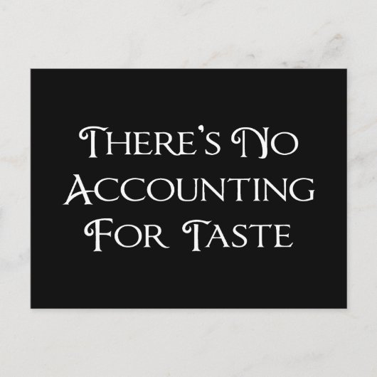 味の会計が無い ポストカード (正面)