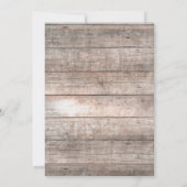 味わいのある古木とライトのスイート16招待状 招待状 (裏面)