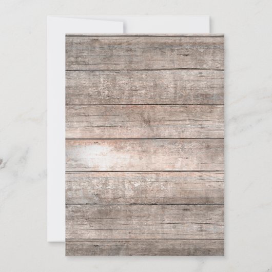 味わいのある古木とライトのスウィート16招待状 招待状 (裏面)