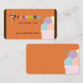 味アイスクリームパーラー 名刺 (正面/裏面)