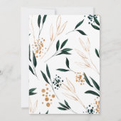 味エレガント深いフローラライフお祝い葬儀 招待状 (裏面)