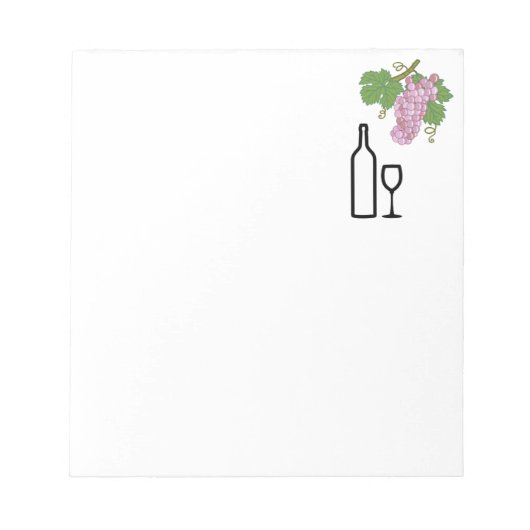 味ヴィンテージワインによるサンプリング ノートパッド (正面)