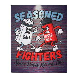 味付けファイターズ – スパイスウォーズRound One メタルプリント