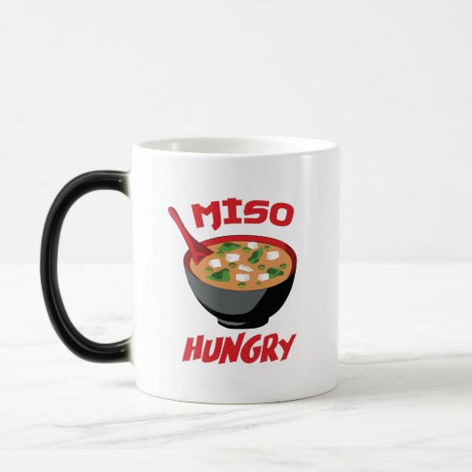 味噌腹おもしろい食かわいい モーフィングマグカップ (左)