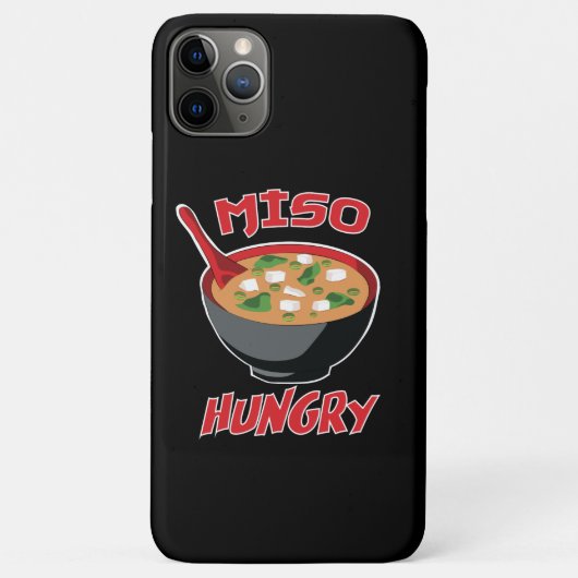 味噌腹おもしろい食かわいい Case-Mate iPhoneケース (裏面)
