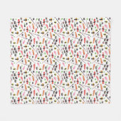 味噌腹 フリースブランケット (正面(横))