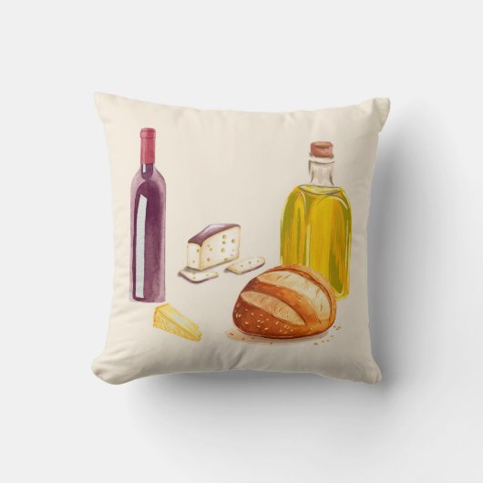 味地中海の味 クッション (正面)