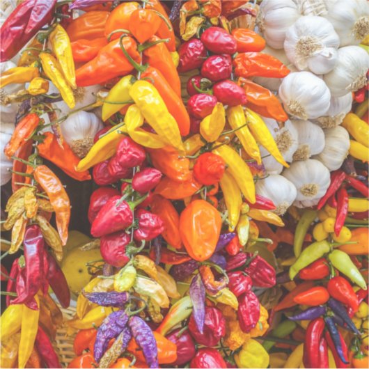 味地中海の味 シール (正面)