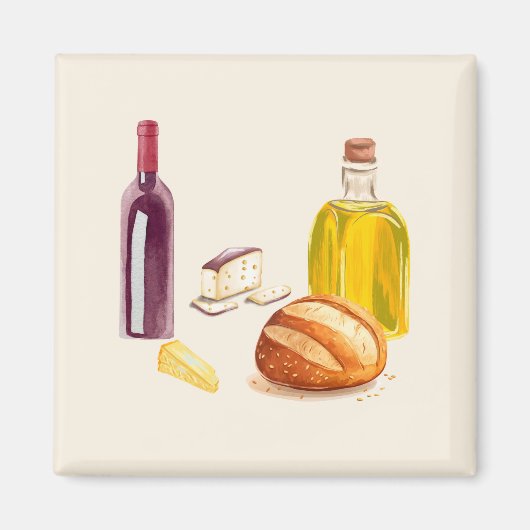 味地中海の味 マグネット (正面)