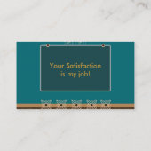 味方されたプロフェッショナルは二倍になります 名刺 (裏面)