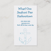 味方された海を倍増し、テーマの名刺を固定して下さい 名刺 (裏面)