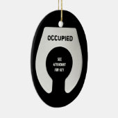 味方されるおもしろいな浴室のドア・ハンガーの原油2 セラミックオーナメント (右)