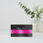 味方されるエレガントではっきりしたなダマスク織の名刺2 名刺 (スタンド正面)