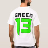 味方されるスカルのロゴ2 (白) Tシャツ (裏面)