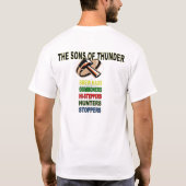 味方されるハンターの小型のティー2 Tシャツ (裏面)