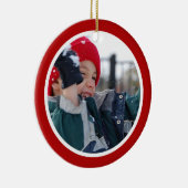 味方される赤く、白1つ セラミックオーナメント (右)