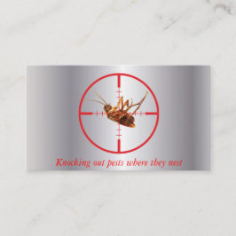 味方される銀製の死んだゴキブリの害虫サービス2 名刺