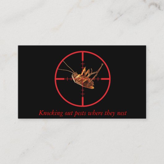 味方される黒い死んだゴキブリの害虫サービス2 名刺 (正面)