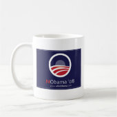 味方されるNObama 08のコーヒー・マグ2 コーヒーマグカップ (左)