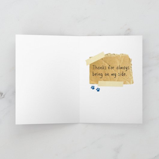 味方 – 父の日札 カード (内部)