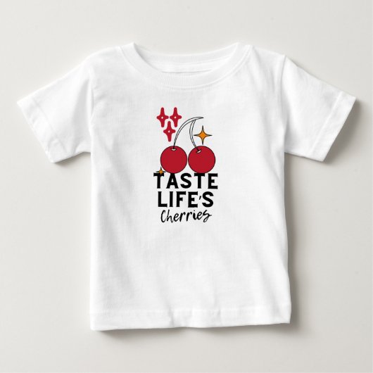 味生活はさくらんぼベビーTシャツ ベビーTシャツ (正面)